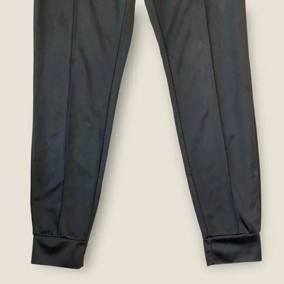 Monki Jogger Track Sweatpants High Rise Waist Size XS Black Pintucked Cuff Ankle - Picture 6 of 13